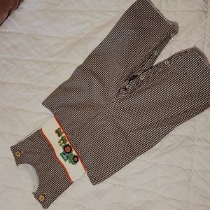 Adorable Fall Tracyor Pumpkin Smocked Jumper Sz 18 Months!